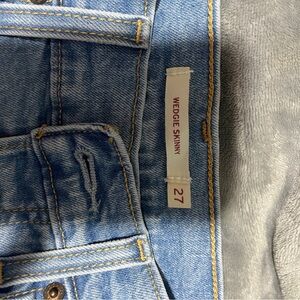 Blue Denim Wedgie Skinny Jeans